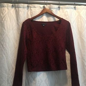 Burgundy crop top❤️